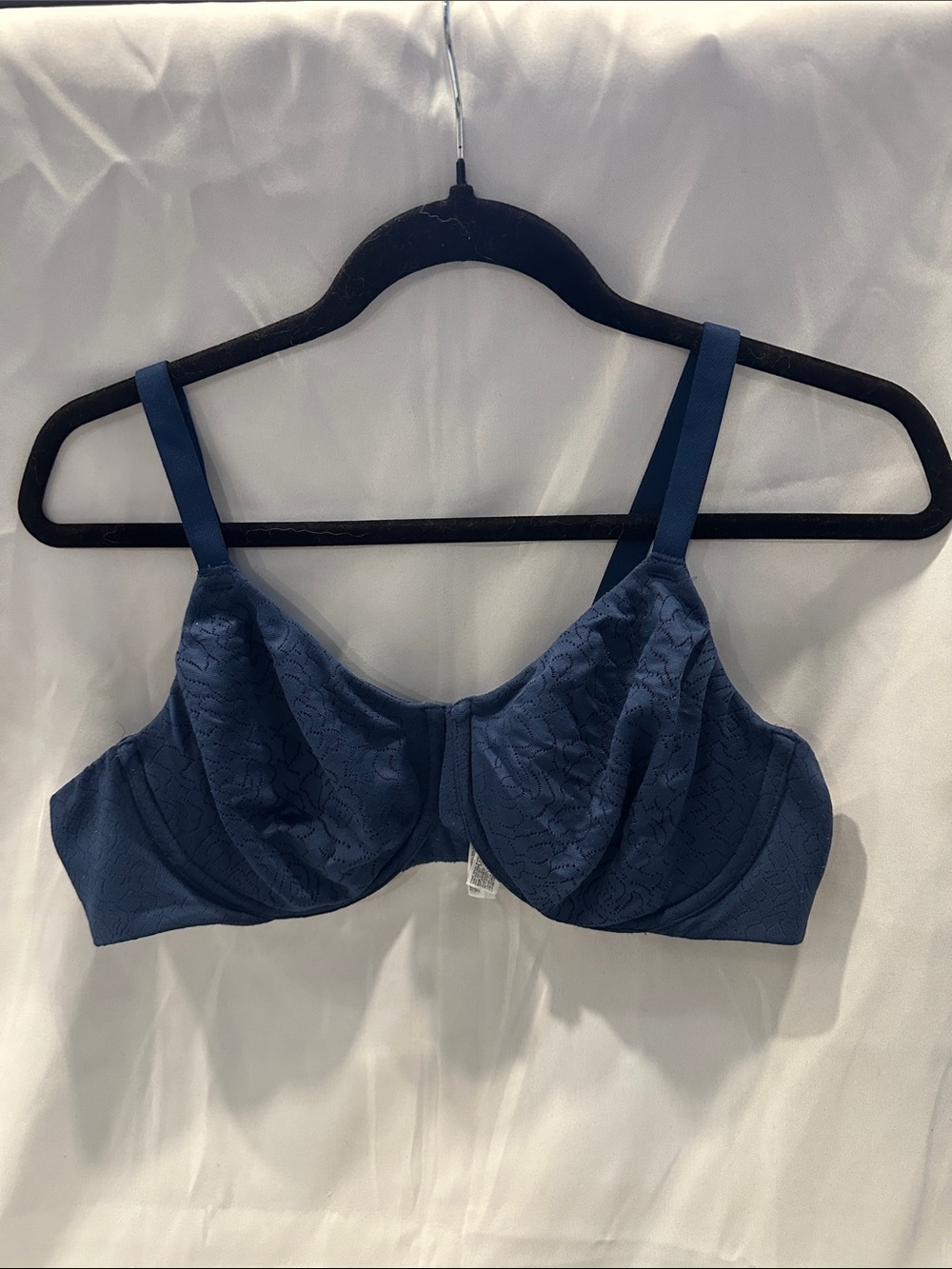 Two Wacoal Navy Lace Underwire Support Bra